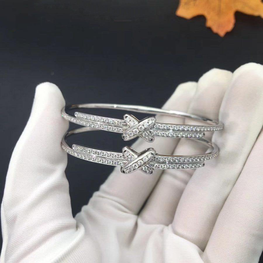 [Max Jewelry ]JEUX DE BRACELET DIAMONDS SILVER