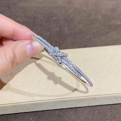 [Max Jewelry ]JEUX DE BRACELET DIAMONDS SILVER