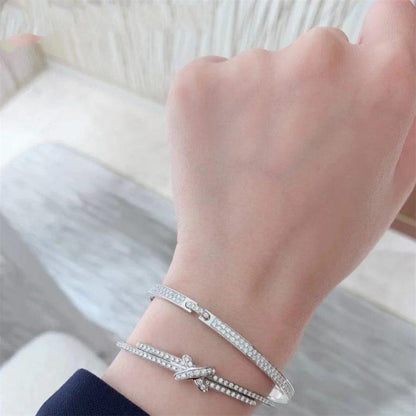 [Max Jewelry ]JEUX DE BRACELET DIAMONDS SILVER