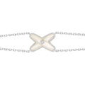 [Plus&Max]JEUX BRACELET WHITE MOP SILVER 1 DIAMOND