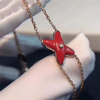 [Plus&Max]JEUX BRACELET CARNELIAN PINK GOLD 1 DIAMOND
