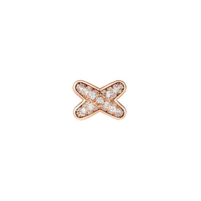 [Max Jewelry ]JEUX DE PINK GOLD DIAMOND EARRINGS