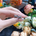 [Plus&Max]JEUX DE SILVER DIAMOND EARRINGS