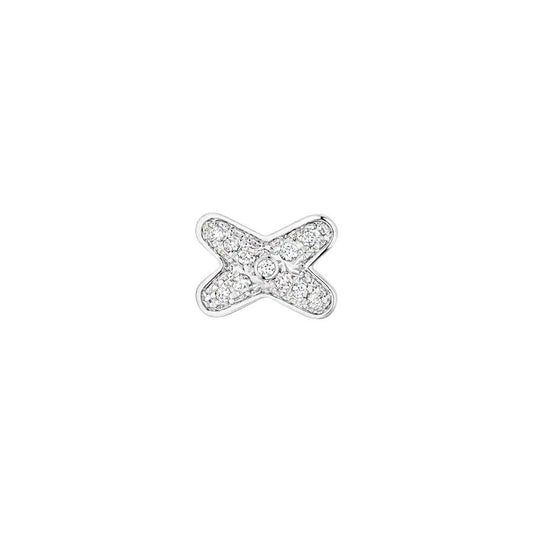 [Max Jewelry ]JEUX DE SILVER DIAMOND EARRINGS