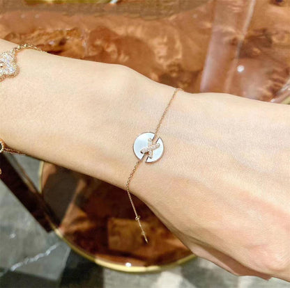 [Max Jewelry ]JEUX DE BRACELET MOP PINK GOLD DIAMONDS