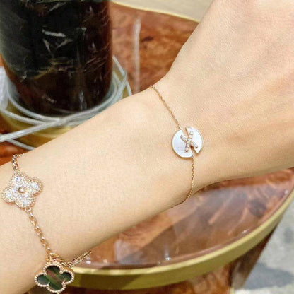 [Max Jewelry ]JEUX DE BRACELET MOP PINK GOLD DIAMONDS