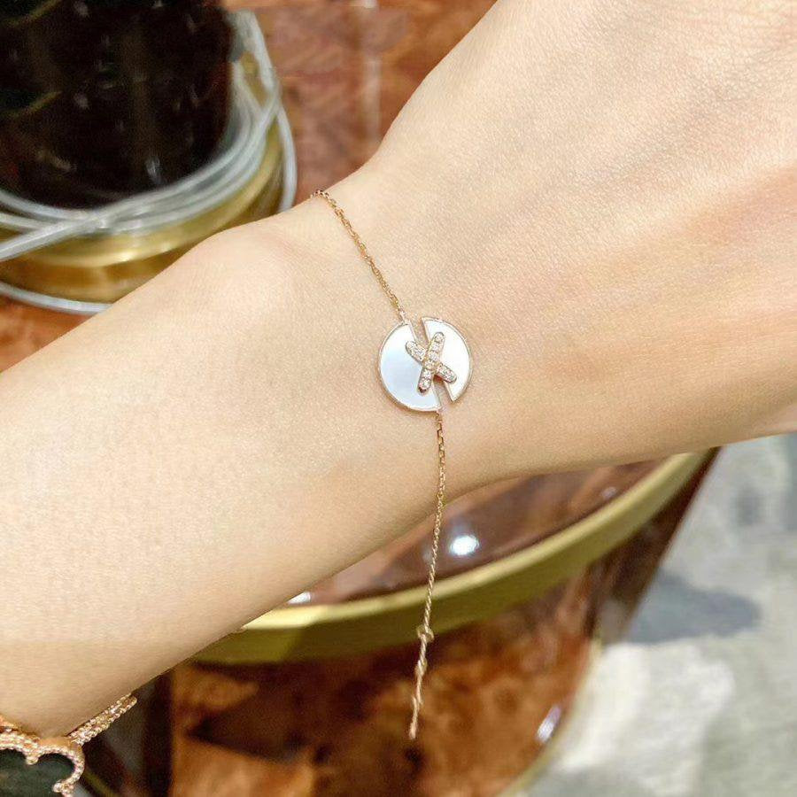 [Max Jewelry ]JEUX DE BRACELET MOP PINK GOLD DIAMONDS