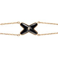 [Plus&Max]JEUX BRACELET ONYX PINK GOLD 1 DIAMOND