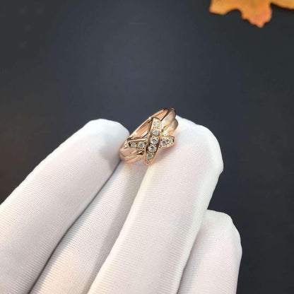[Max Jewelry ]JEUX DE PINK GOLD DIAMOND RING