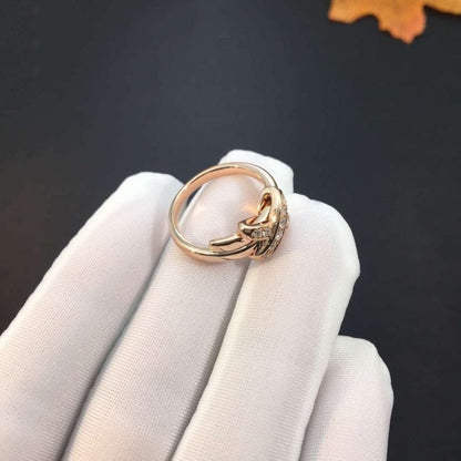 [Max Jewelry ]JEUX DE PINK GOLD DIAMOND RING
