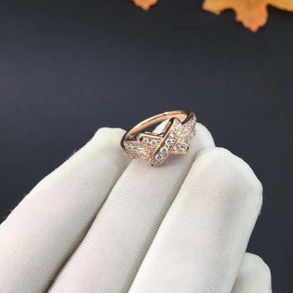 [Max Jewelry ]JEUX DE RING PINK GOLD DIAMOND