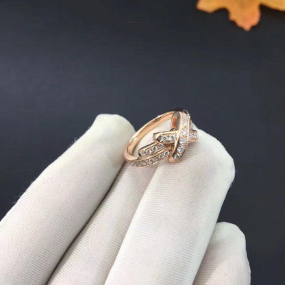 [Max Jewelry ]JEUX DE RING PINK GOLD DIAMOND