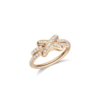 [Max Jewelry ]JEUX DE RING PINK GOLD DIAMOND
