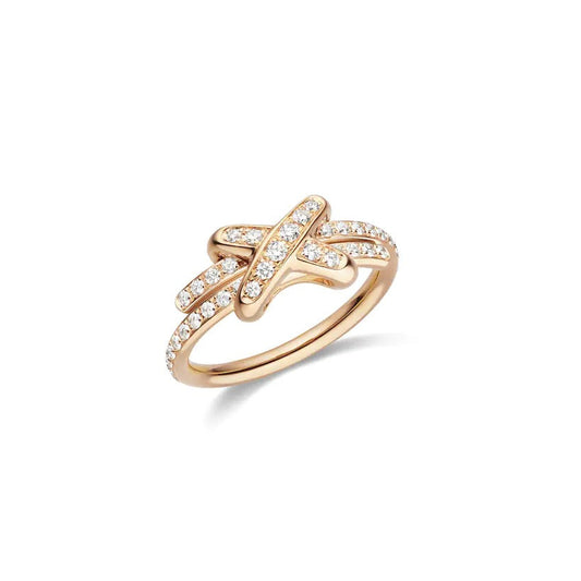 [Max Jewelry ]JEUX DE RING PINK GOLD DIAMOND