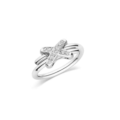 [Max Jewelry ]JEUX DE SILVER DIAMOND RING