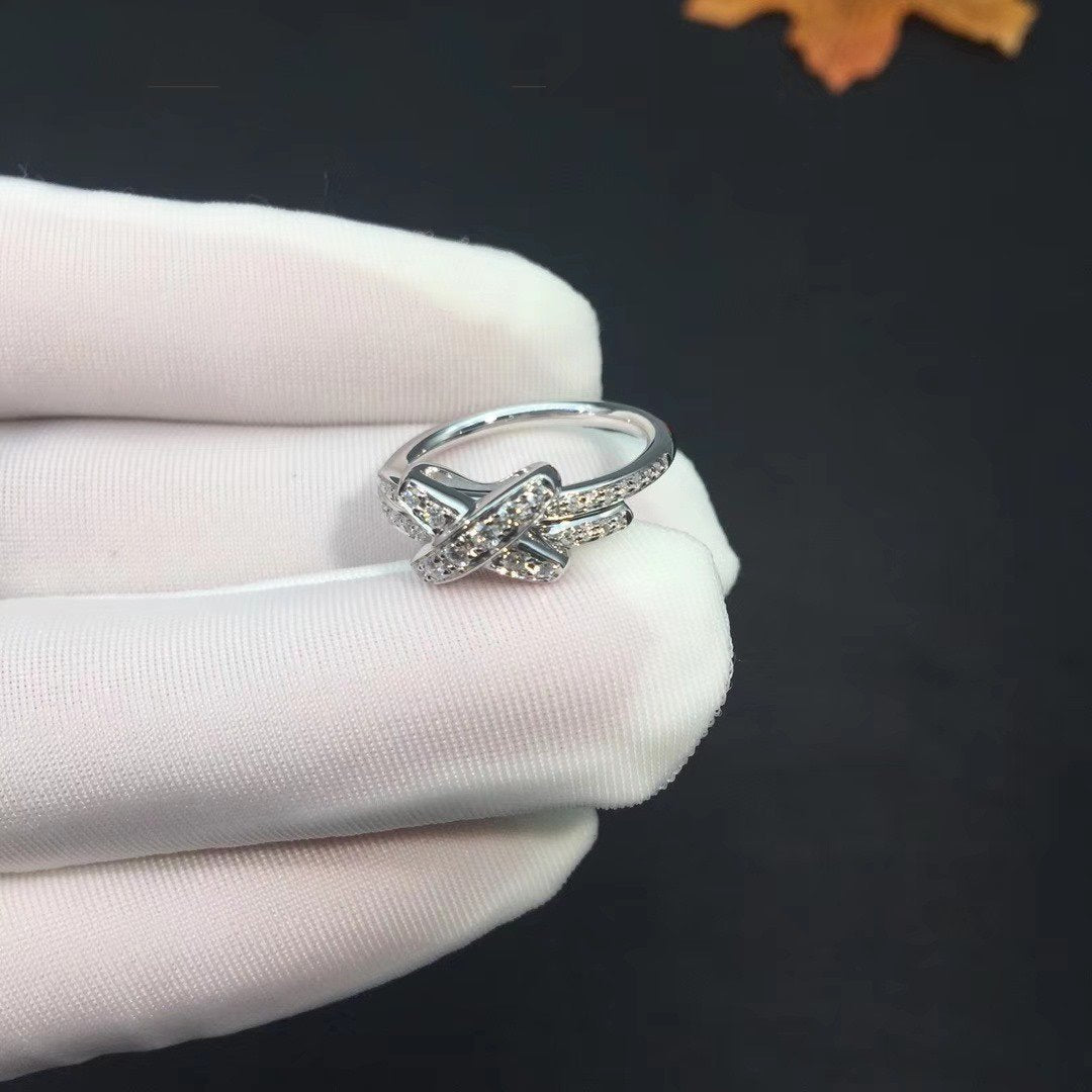 [Max Jewelry ]JEUX DE SILVER DIAMOND RING
