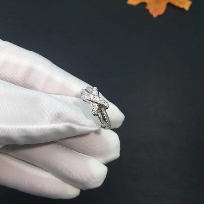 [Max Jewelry ]JEUX DE SILVER DIAMOND RING