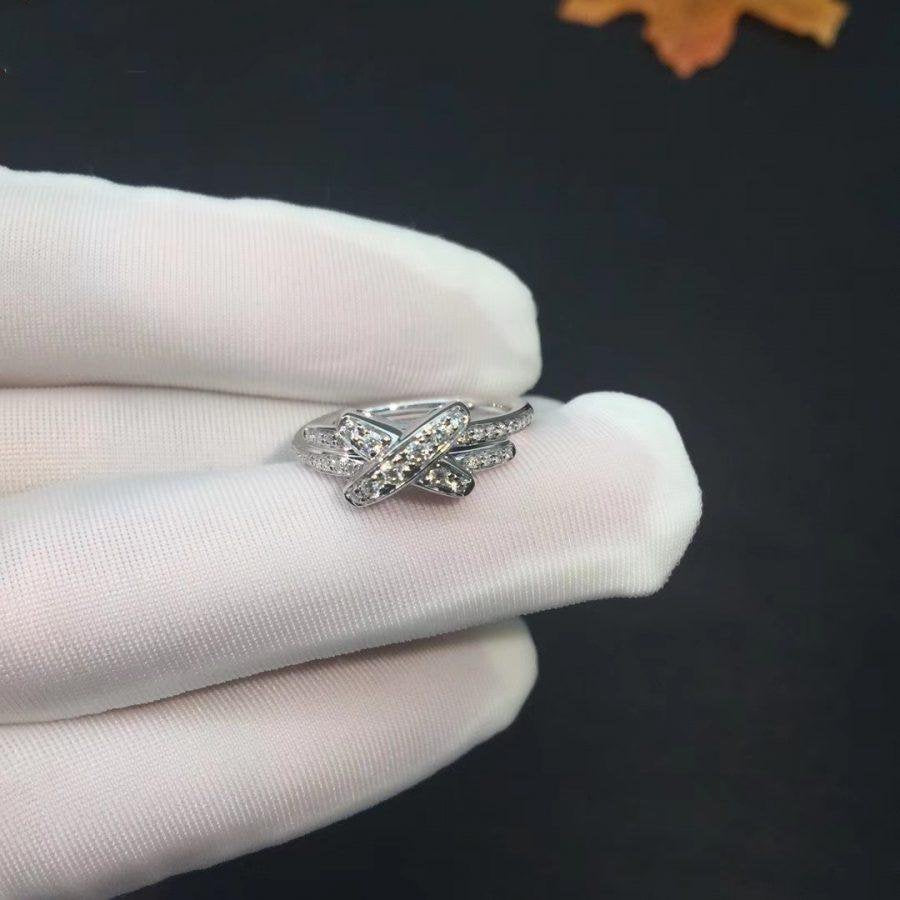 [Max Jewelry ]JEUX DE SILVER DIAMOND RING
