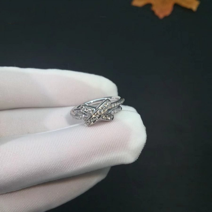 [Max Jewelry ]JEUX DE SILVER DIAMOND RING