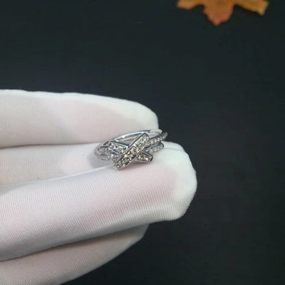 [Max Jewelry ]JEUX DE SILVER DIAMOND RING