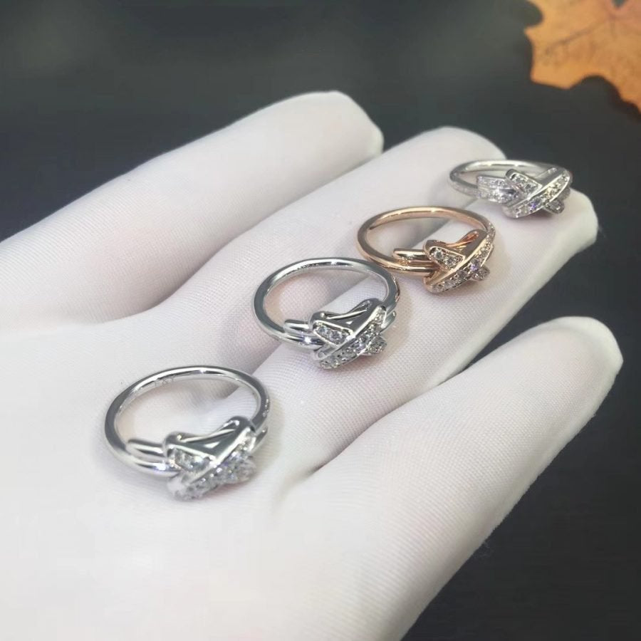 [Max Jewelry ]JEUX DE SILVER DIAMOND RING