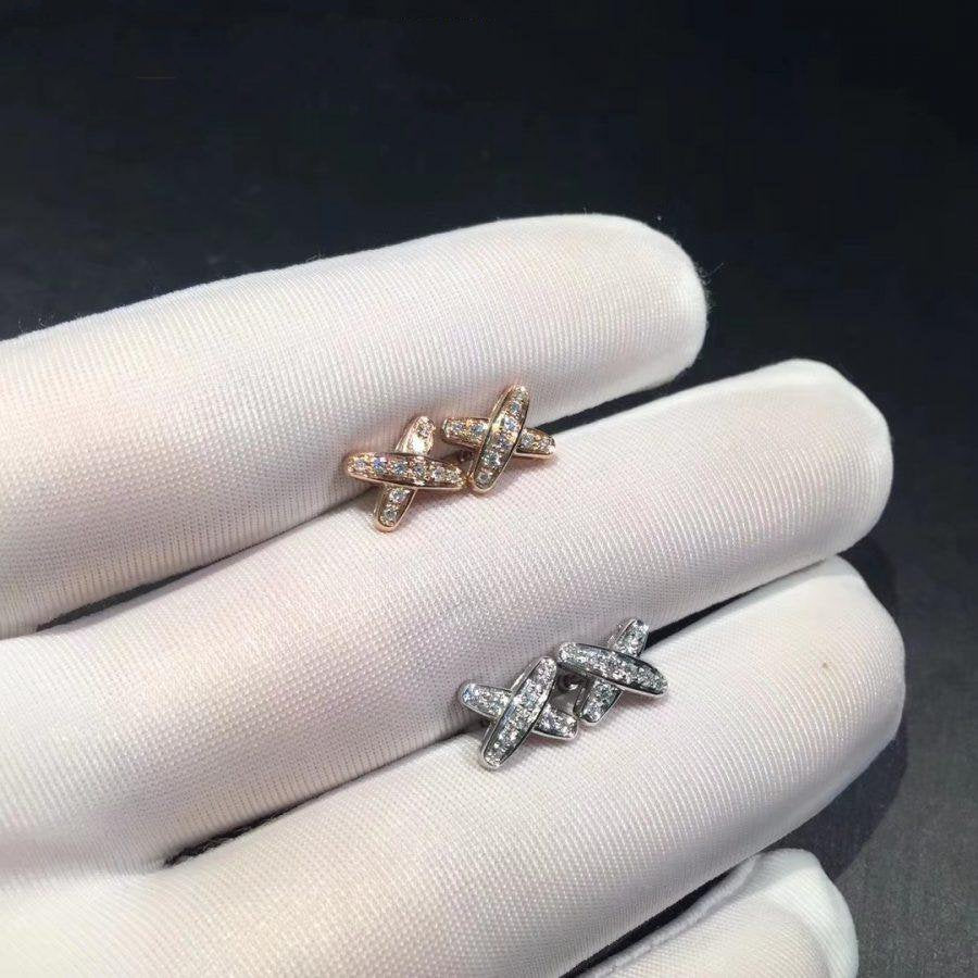 [Max Jewelry ]JEUX DE DIAMOND EARRINGS