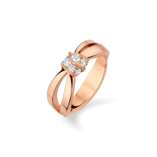[Max Jewelry ]LIENS RING PINK GOLD DIAMOND