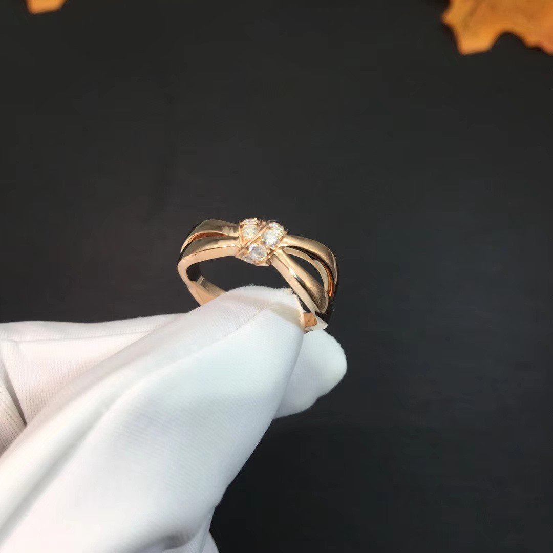 [Max Jewelry ]LIENS RING PINK GOLD DIAMOND
