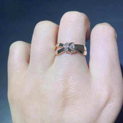 [Max Jewelry ]LIENS RING PINK GOLD DIAMOND