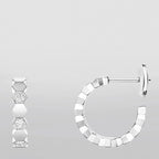 [Plus&Max]Hollow Design Four-Leaf Clover Flower Shape Earrings
