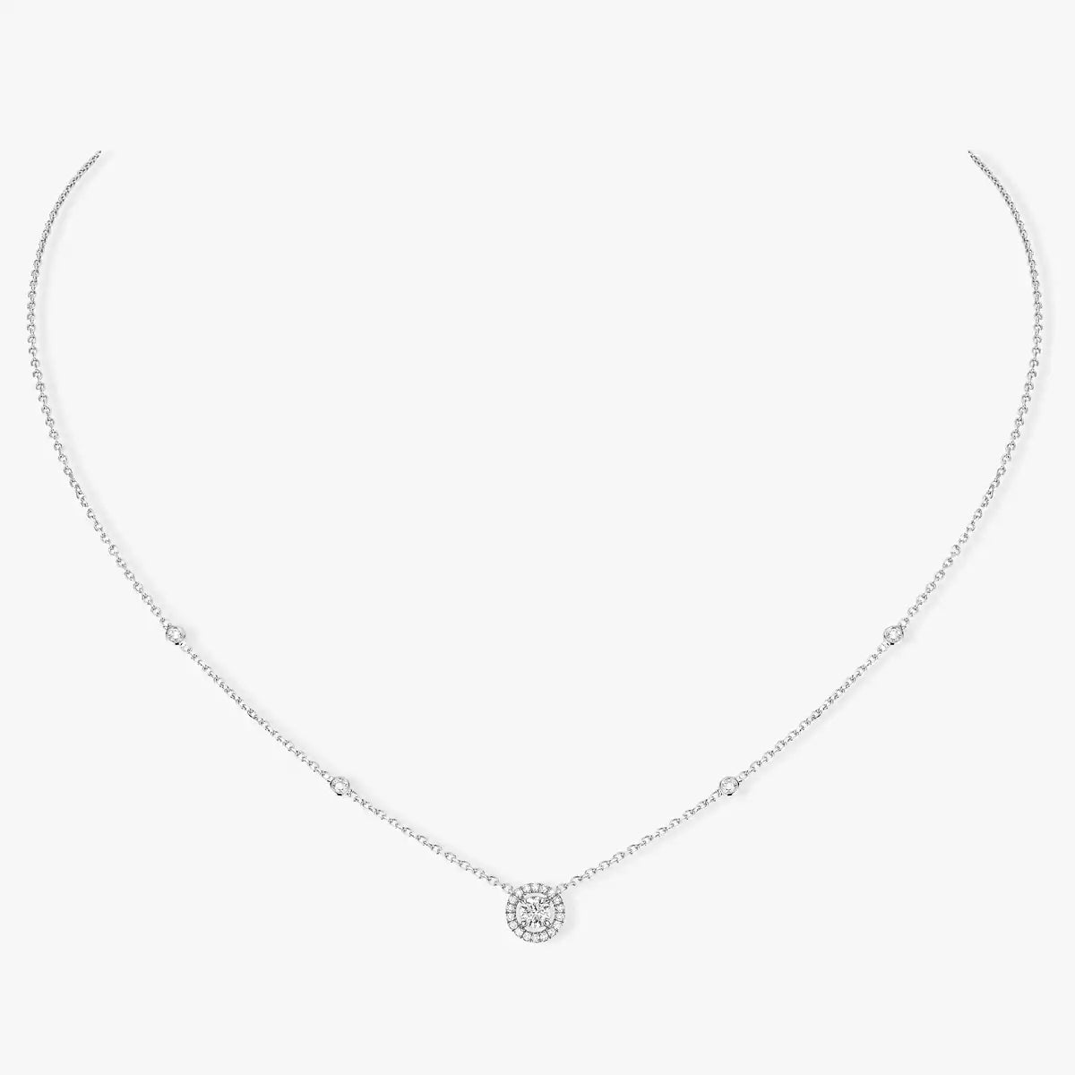 [Max Jewelry]Diamond Necklace 0,20ct Brilliant Shape Joy