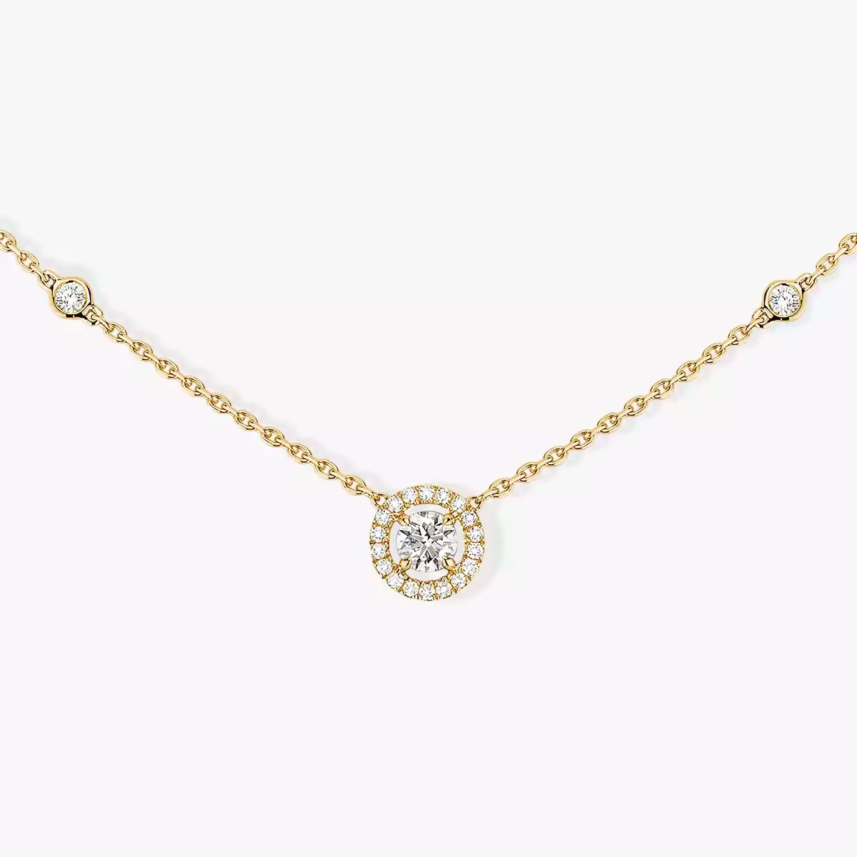[Max Jewelry]Diamond Necklace 0,20ct Brilliant Shape Joy