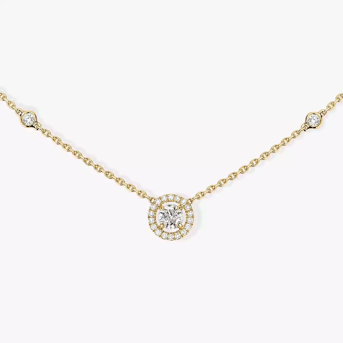 [Plus&Max]Diamond Necklace 0,20ct Brilliant Shape Joy