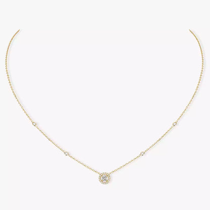 [Plus&Max]Diamond Necklace 0,20ct Brilliant Shape Joy