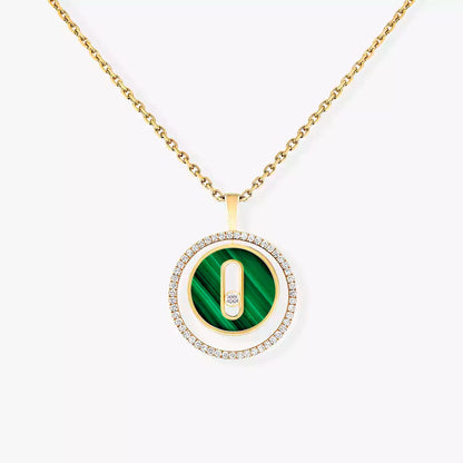 [Max Jewelry]Lucky Move Diamond Necklace in Rose Gold and White Mother-of-Pearl