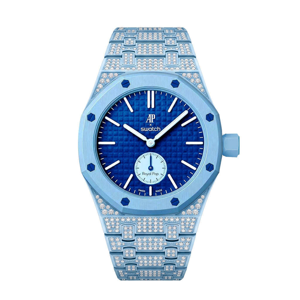 Royal Oak Pop Exclusive Bioceramic Case & Bioceramic Strap Full Diamond