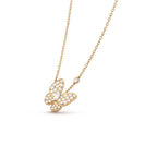 [Plus&Max]BUTTERFLY DIAMOND NECKLACE