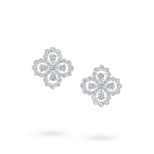 [Plus&Max]LOOP EARRINGS FULL MOTIF DIAMOND 16MM