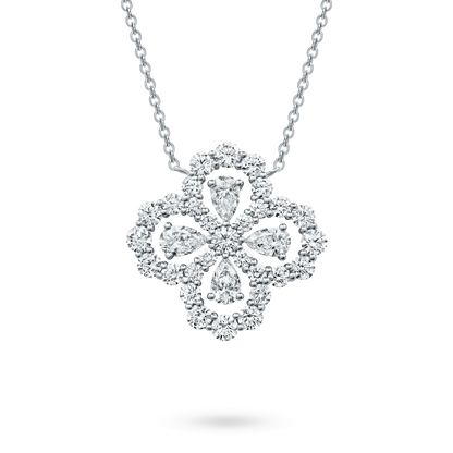 [Max Jewelry ]LOOP NECKLACE FULL MOTIF DIAMOND 16MM MULTIPLE COLORS