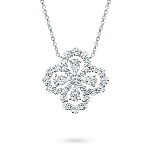 [Plus&Max]LOOP NECKLACE FULL MOTIF DIAMOND 16MM MULTIPLE COLORS