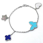 [Plus&Max]LUCKY SPRING SILVER BRACELET 4 MOTIF