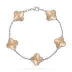 [Plus&Max]LUCKY CLOVER 5-MOTIF BRACELET - LASER COLLECTION