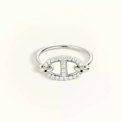 [Max Jewelry ]RONDE SMALL SILVER DIAMOND RING