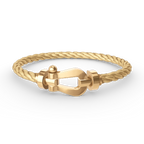 [Plus&Max]FORCE LARGE HORSESHOE NO DIAMOND BRACELET GOLD