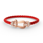[Plus&Max]FORCE LARGE HORSESHOE HALF DIAMOND BRACELET ROSE GOLD