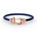 [Plus&Max]FORCE LARGE HORSESHOE HALF DIAMOND BRACELET ROSE GOLD