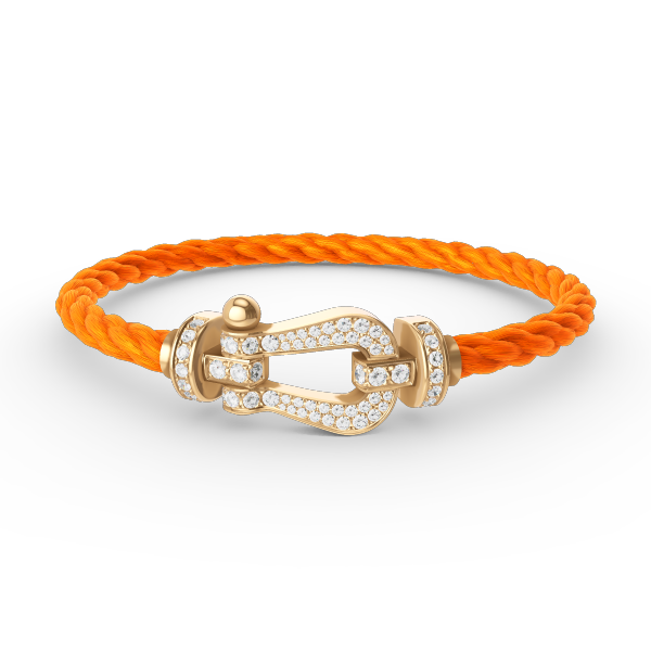 [Max Jewelry ]FORCE LARGE HORSESHOE FULL DIAMOND BRACELET GOLD