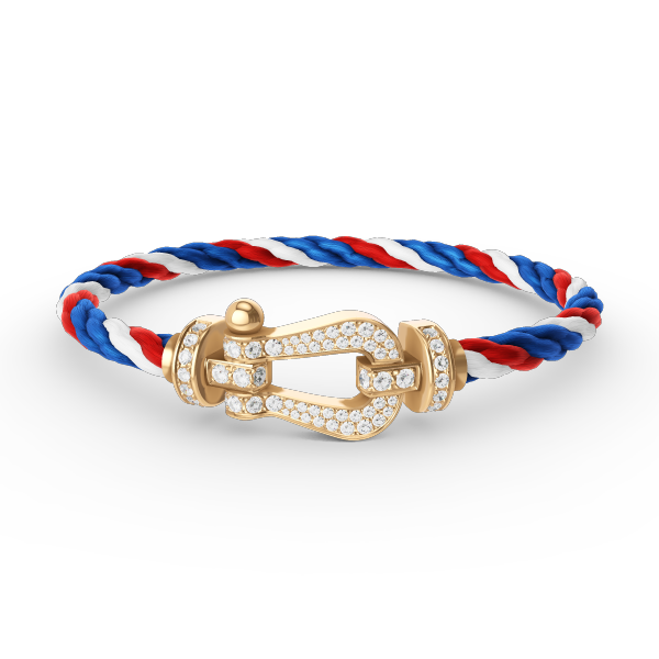 [Max Jewelry ]FORCE LARGE HORSESHOE FULL DIAMOND BRACELET GOLD