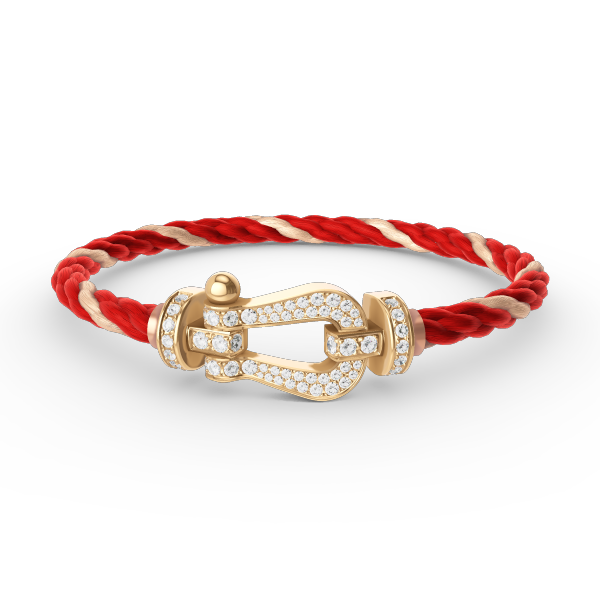 [Max Jewelry ]FORCE LARGE HORSESHOE FULL DIAMOND BRACELET GOLD