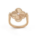 [Plus&Max]CLOVER RIVERSIBLE PINK GOLD RING